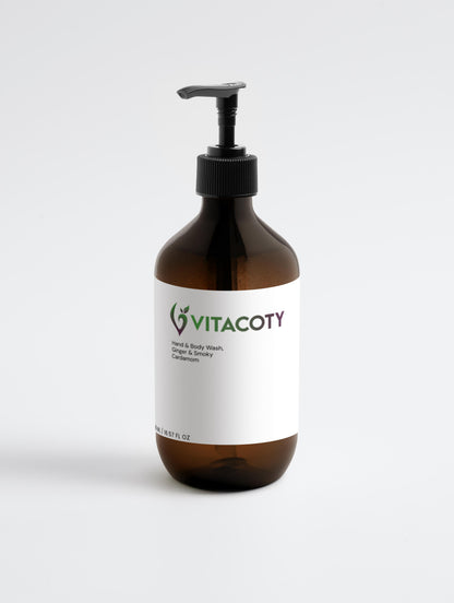 Gel douche mains et corps, gingembre et cardamome fumée